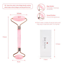 Load image into Gallery viewer, deinlai rose quartz roller details